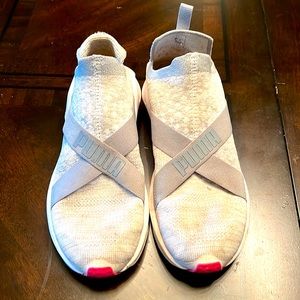 Size 6.5 slip on puma tennis shoes